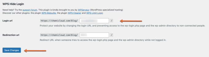 WPS Hide Login