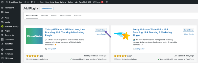 WordPress Plugin Install