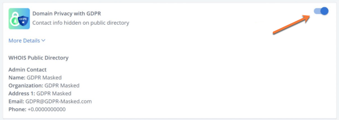 Disable Domain Privacy Bluehost