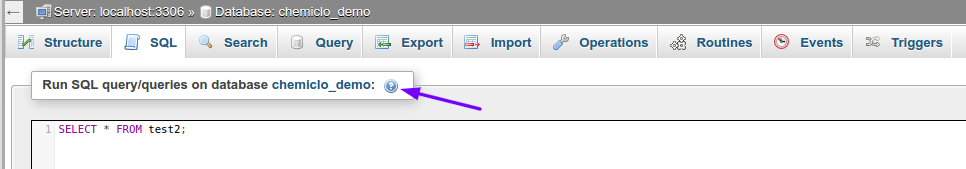 phpmyadmin sql queries